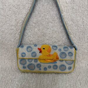 NWT, Beaded Yellow Duck Shoulder Bag - Women Bags